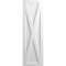 Ekena Millwork True Fit PVC Single X-Board Farmhouse Fixed Mount Shutters, Unfinished, 18W x 59H, PR TFP001FH18X059UN - alternate 2